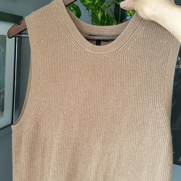 Quince NEW 100% Cashmere teak sleeveless midi dress $109 - Picture 15 of 17